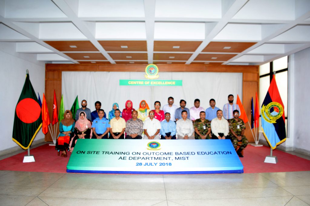 On-site Training on "Outcome Based Education (OBE)" of Aeronautical Engineering Department